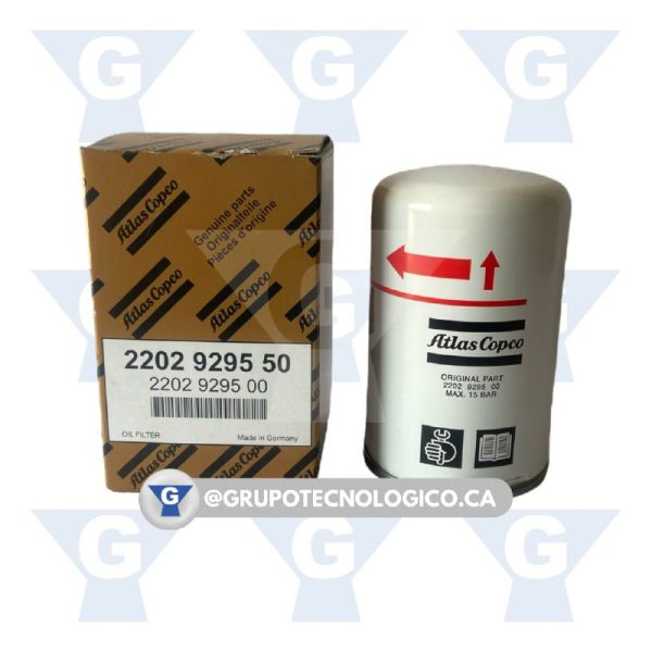 FILTROS DE ACEITE PARA COMPRESORES ATLAS COPCO NP 2202 9295 50